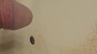 Pissing in sink