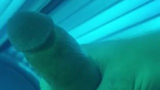 I blew a GIANT load in the tanning bed today 🥵💦
