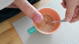 i made cream for my coffee