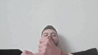 HOT Vulgar verbal polish guy jerk off