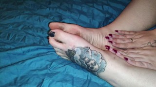 Self Foot Massage After Long Day