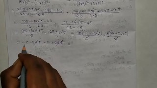 Solve this math and find the value (quadratic equation )