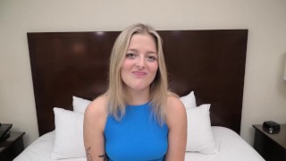 This 19 yr old is 5'2 and 95lbs starring in her first POV video