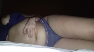 Cojida Boca Abajo Luego De Lado Y De Perrito Con Ropa Interior Azul