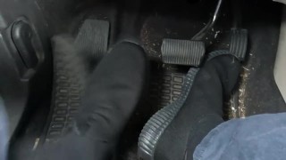 ManToes Sweaty Socks Pedal Pushing After A Long Day