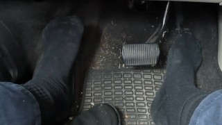 ManToes Sweaty Socks Pedal Pushing After A Long Day