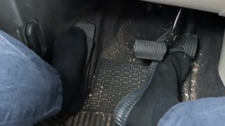 ManToes Sweaty Socks Pedal Pushing After A Long Day