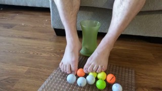 ManToes Puts His Balls Away
