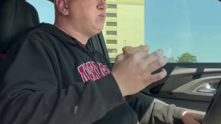 Pig eats and chugs soda