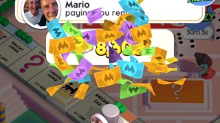 Playing Monopoly together on cellphone