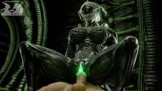 Exc3lla Alien Riding Big Dick