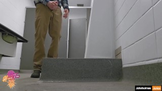 4k johnholmesjunior visits vancouver sports complex to shoot massive loadof cum from huge white cock