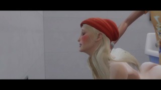 Blonde slut cheats on boyfriend with BBC
