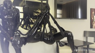 Sexy play time T3, gas mask breath play - Alex Latex