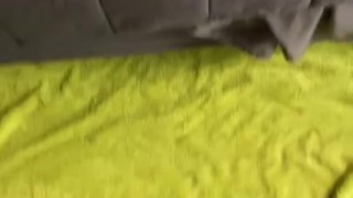 Jerking off stand up cumshot