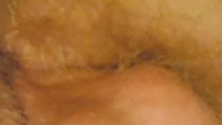 Young 18 y/o chubby white boy plays with his small hairy cock in the bath