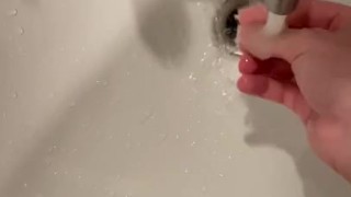 Washing my dick after sex
