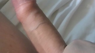 Me jerking my uncut cock