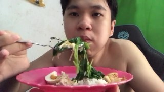 MAKAN NASI BAYAM DAN TAHU TELUR ASIN PART 35