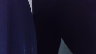 My neighbor interrupts me while I am peeing in the bathroom