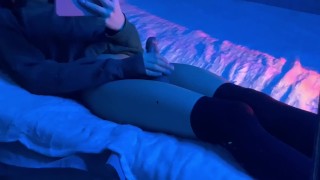 cute Femboy playing with cock :3