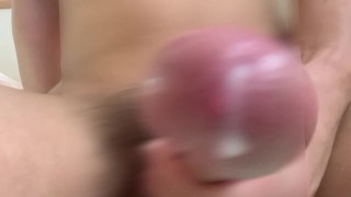 【擬似顔射】画面に向かって射精