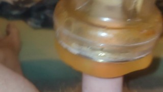 Little cock fleshlight play