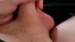 In the Trailer Jerking Off while Camping