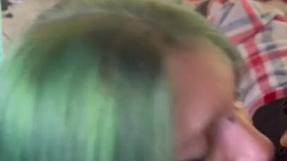 Sloppy sex slave sucks bbc