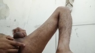 Pierced cock sucker Cody Walker caresses his big tool Desi gand