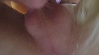 Cumshot during RIMMING 69 - AMAZING