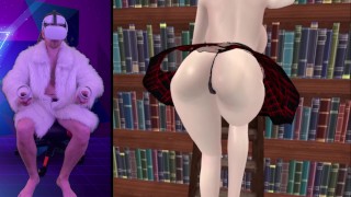 Playing VR Ero-Beat – Erotic Beat Saber. Virtual reality porn game