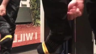 Solo Male Fitting Room Mirror Masturbation While Trying On New Pants Until I Cum All Over The Floor