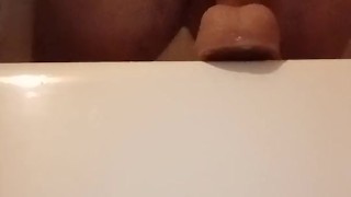 Fucked with huge dildo