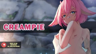 ASMR Creampie in the Hot Springs