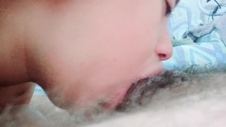 Blowjob delight, I love to make a deep throat with a hard cock full of pleasure through my wet mouth