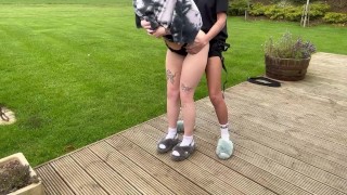 Lesbians almost get caught fucking in public (more on onlyfans@girlsonfilm333)