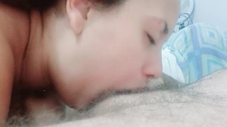 sucking this cock imagining how many hard cocks are masturbating through my little pink mouth,yummy