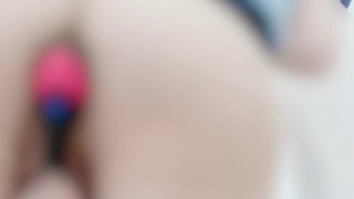 Sexy sissy POLICE cosplay ass fuck with big dildo♡♡【crossdresser Enemagra anal masturbation ladyboy】