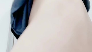 Sexy sissy POLICE cosplay ass fuck with big dildo♡♡【crossdresser Enemagra anal masturbation ladyboy】