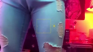 Sissy loves trying on new jeans fer daddy💦🍑