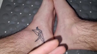 Pissing on those feet wishing it was you (dirty talk/joi)