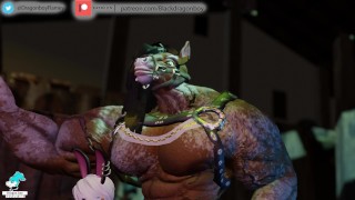 Big Muscle Horsemen Big Black cock and twink gay Furry