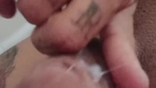 Boy masturbating / lick my cum now. / Masturbation .