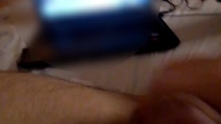 Twink masturbates hard and cums after a long day at work