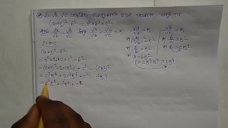 Solve this math and find the value (quadratic equation) episode no 9