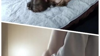 だいしゅきホールドで男を羽交い絞めにして激しいピストンを要求するヤリマンギャル！