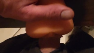 Big white dick masturbation