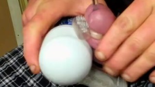 His Balls bounce to the sound every time I shove it down. Urethral penetration is for all nations