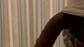 Pissing in the shower with a semi